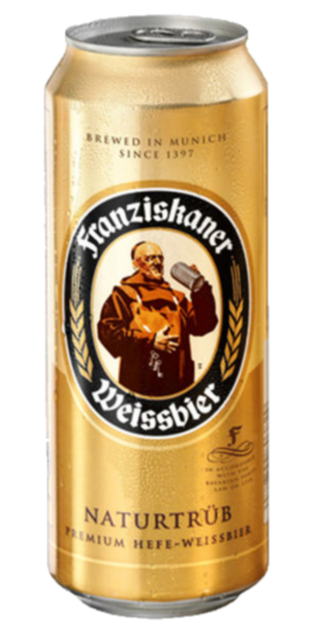 Franziskaner Weissbier Naturtrüb 500ml Cans