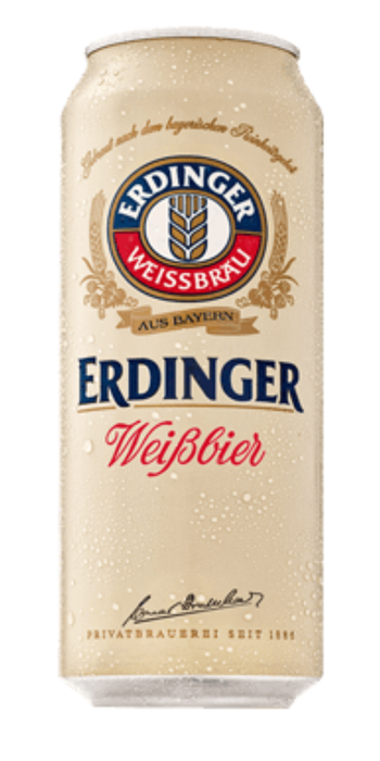 Erdinger Weissbier Beer 500ml Cans